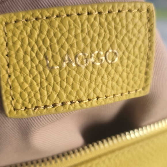 New LAGGO Joyce Hobo Bag Tote Shoulder Crossbody Yellow - Picture 7 of 9